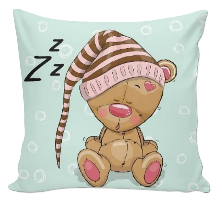 Boutique tissu imprimé animaux pour enfant motif ours ourson mètre rideau couette