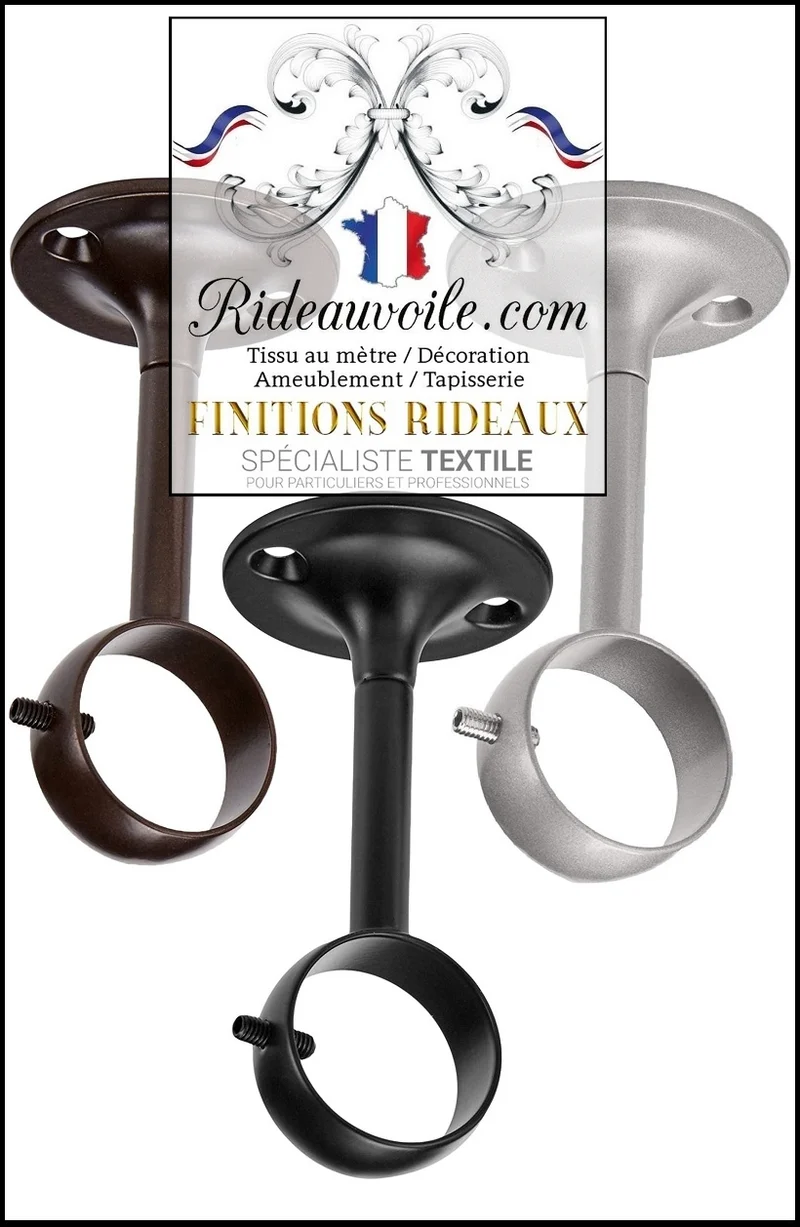 Boutique accessoire tringle barre support fixation mur plafond Finition rideau voilage