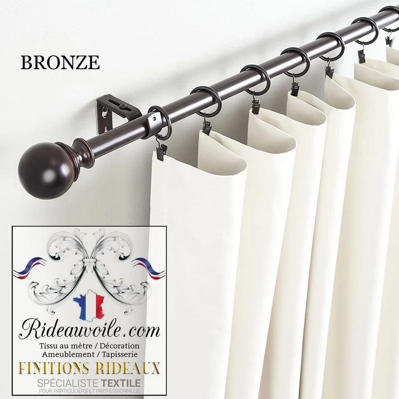 Boutique accessoire tringle barre support fixation mur plafond Finition rideau voilage
