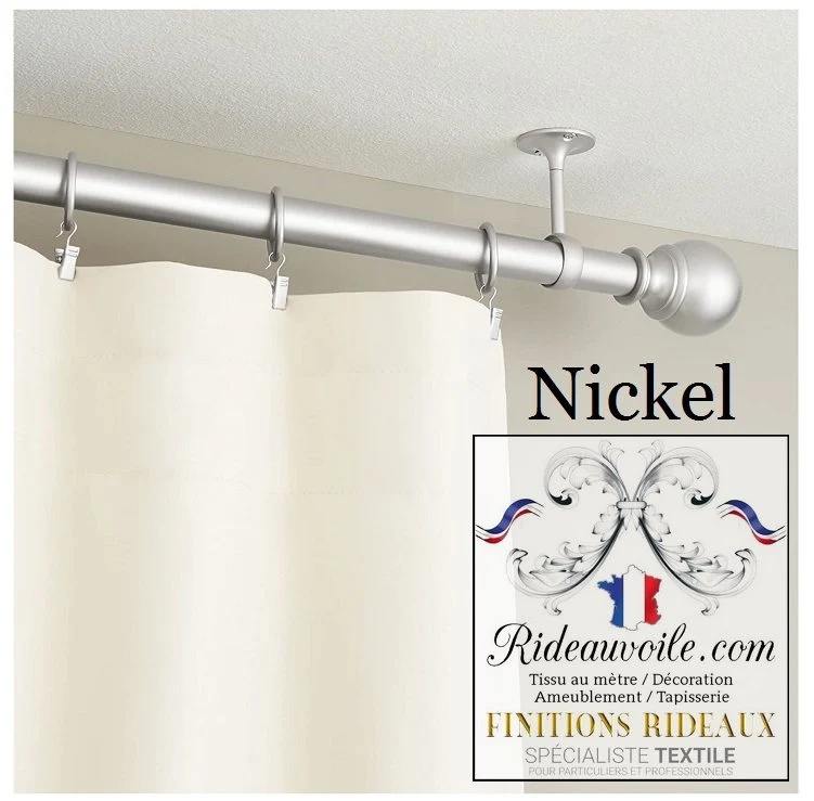 Boutique accessoire tringle barre support fixation mur plafond Finition rideau voilage