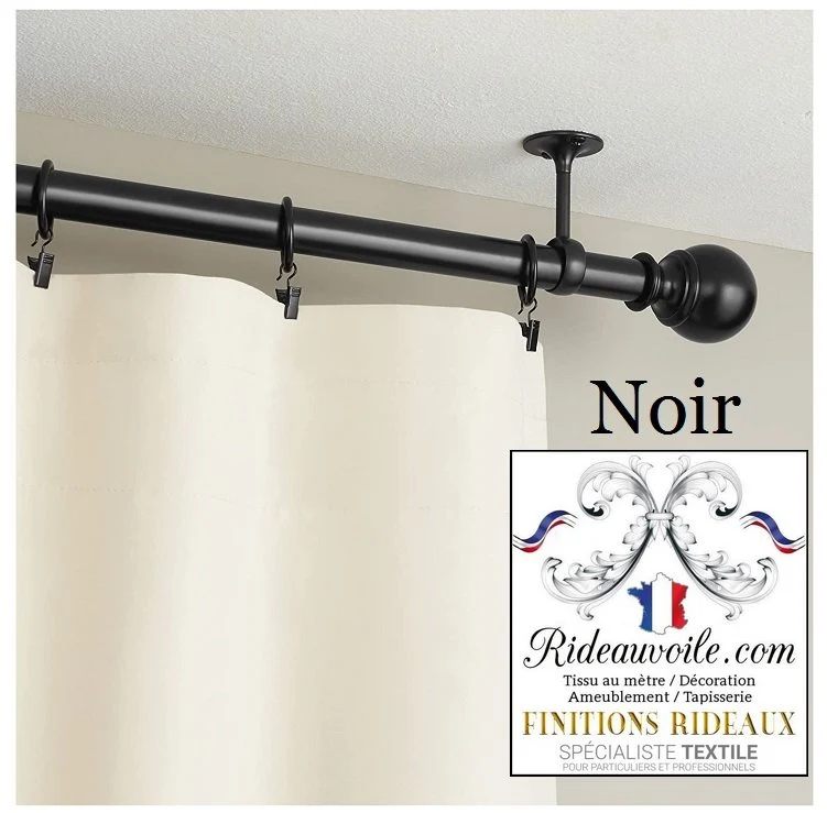 Boutique accessoire tringle barre support fixation mur plafond Finition rideau voilage