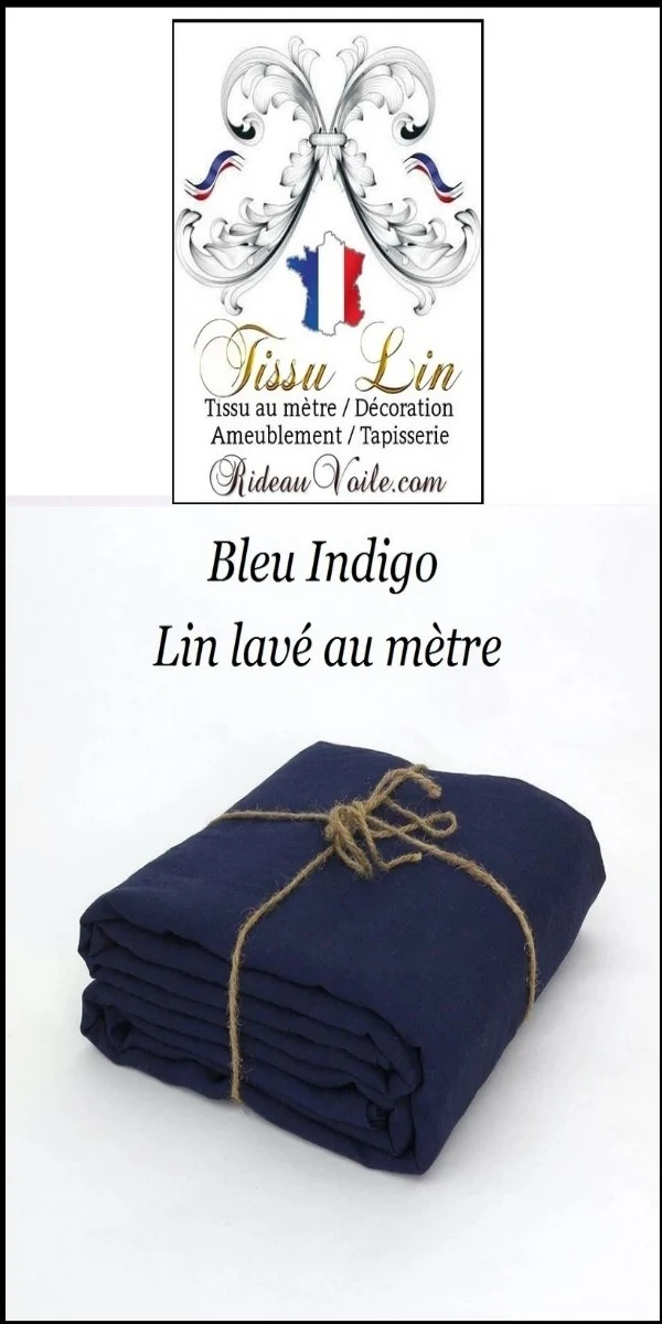 Rideauvoile tissu Lin lavé grande largeur 285 cm ameublement au mètre rideaux nappe