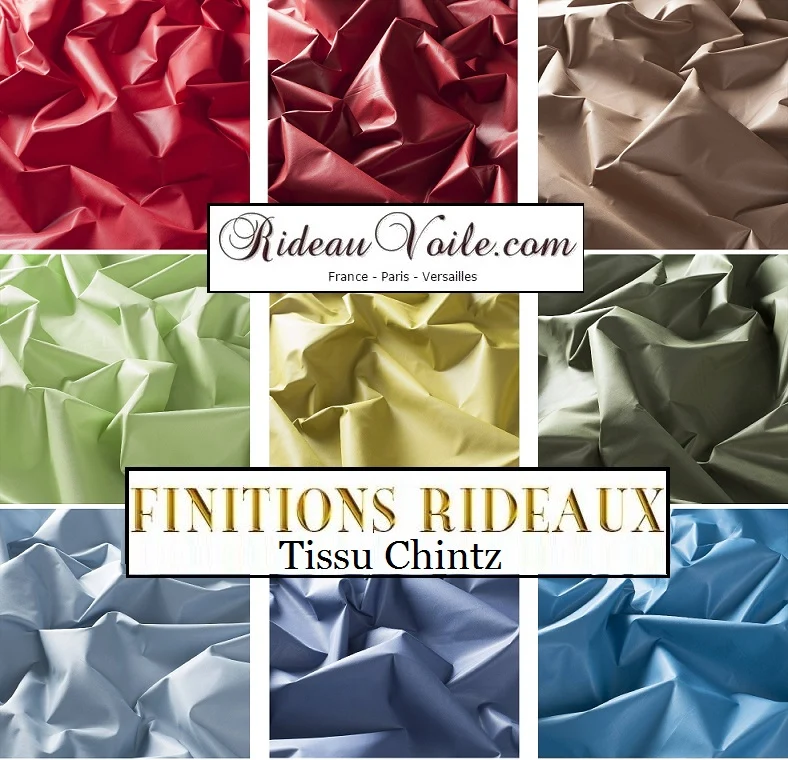 Rideauvoile choisir Finition tissu doublure Chintz rideau doublé couture sur mesure