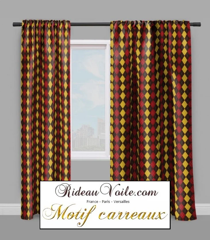 Tissus d'ameublement déco tapisserie Laine carreaux plaid tartan au mètre rideau