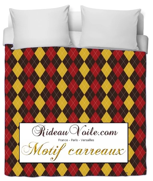 Tissus d'ameublement déco tapisserie Laine carreaux plaid tartan au mètre rideau