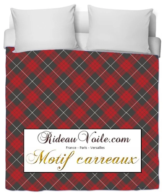 Tissu ameublement tapisserie motif carreaux Tartan au mètre déco rideau voilage plaid