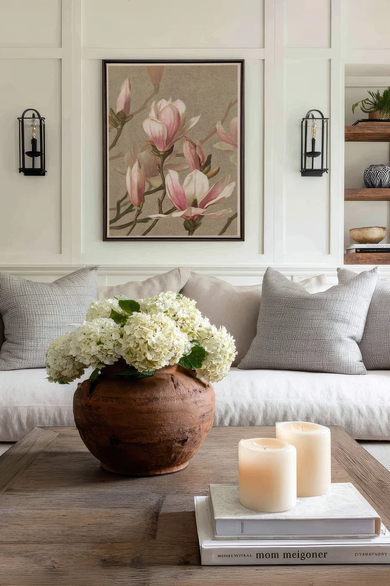 MAGNOLIA WHISPER, Œuvre sur toile étirée