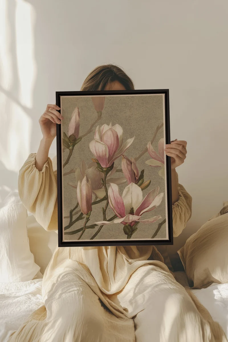 MAGNOLIA WHISPER, Œuvre sur toile étirée