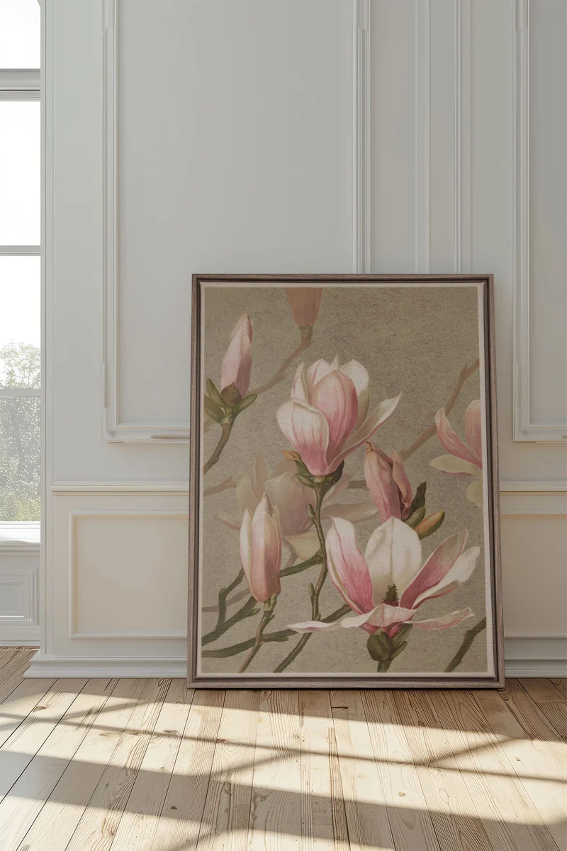 MAGNOLIA WHISPER, Œuvre sur toile étirée