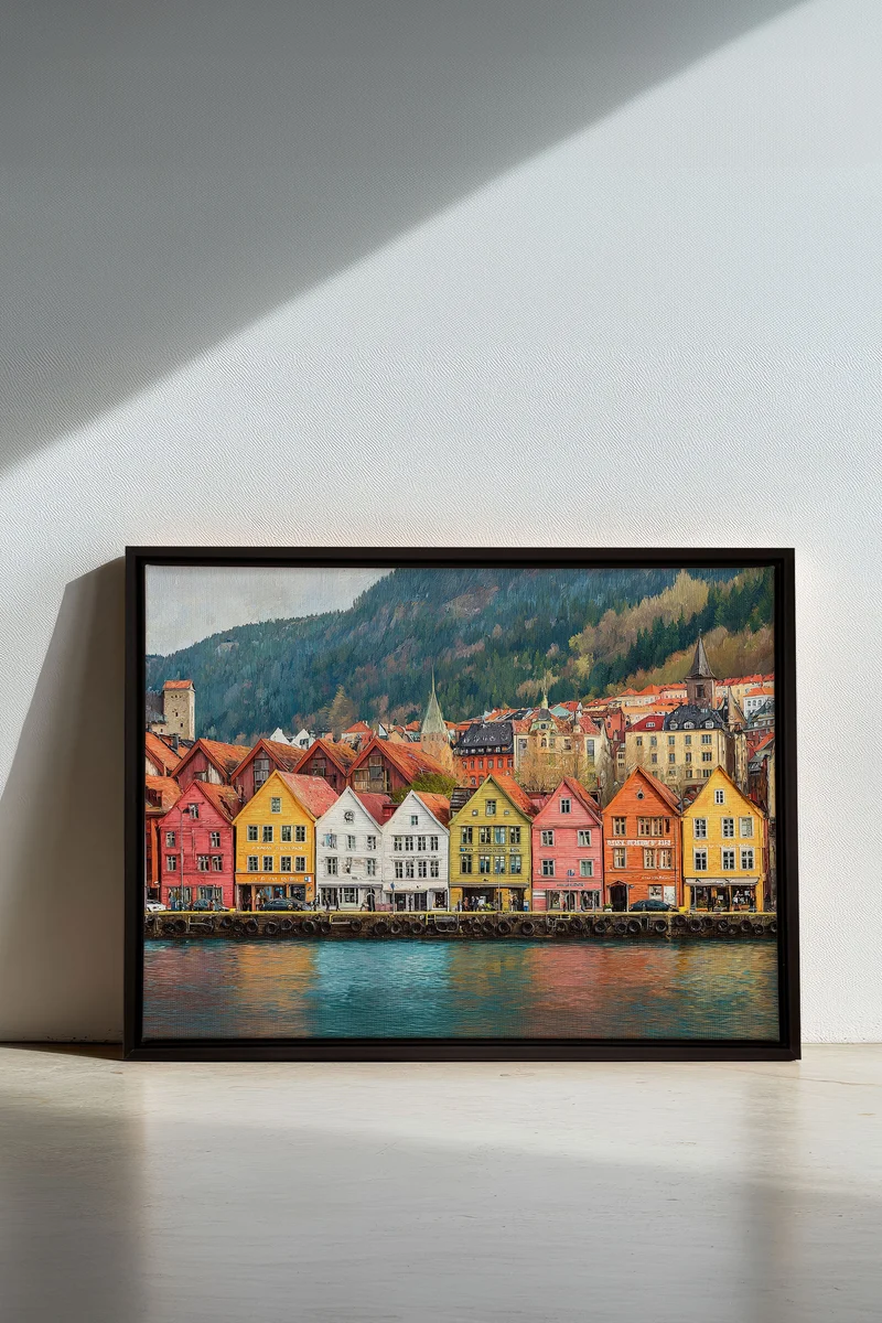 HARBOR COLORS, Œuvre sur toile étirée