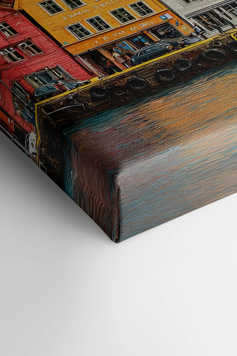 HARBOR COLORS, Œuvre sur toile étirée