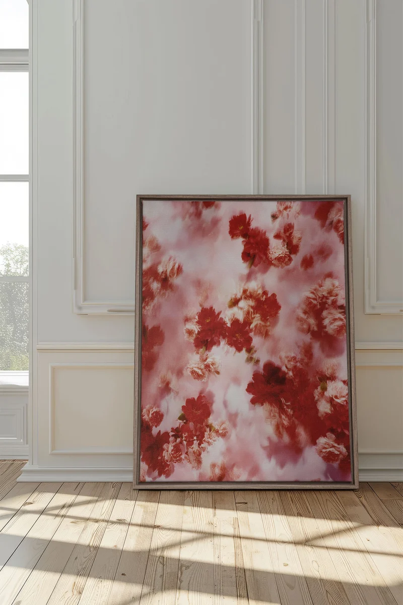RÊVE ÉCARLATE, Œuvre sur toile étirée