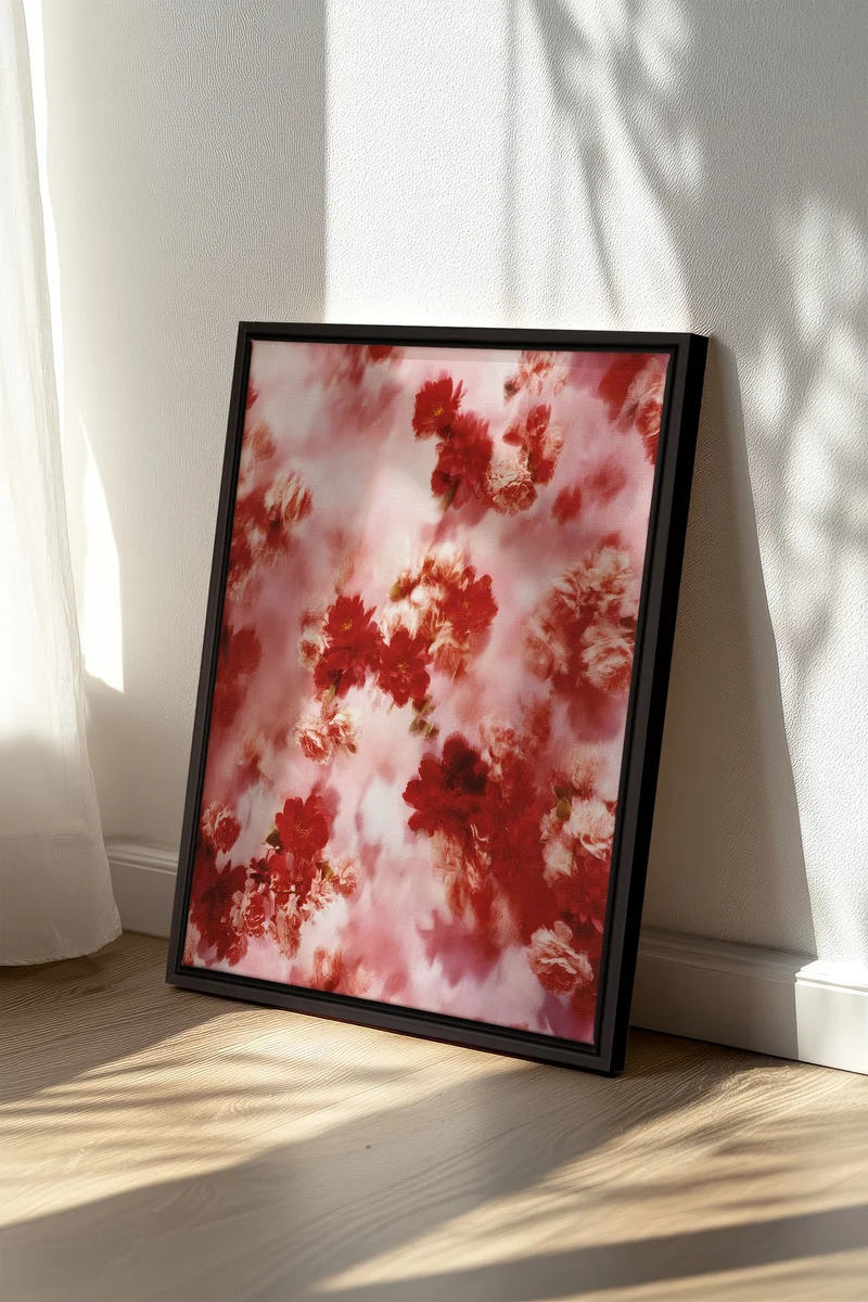 RÊVE ÉCARLATE, Œuvre sur toile étirée