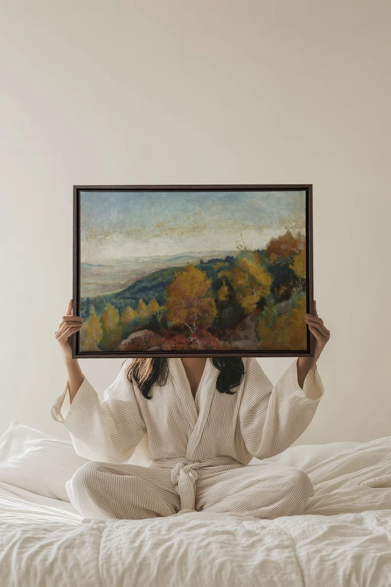 AMBER HILLS, Œuvre sur toile étirée