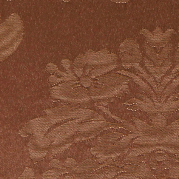 Damasco marron tissu ameublement Baroque rideau floral fleur Damassé