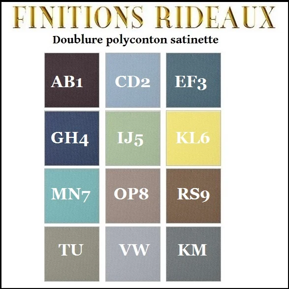 Rideauvoile comment choisir Finition tissu doublure rideau doublé couture déco
