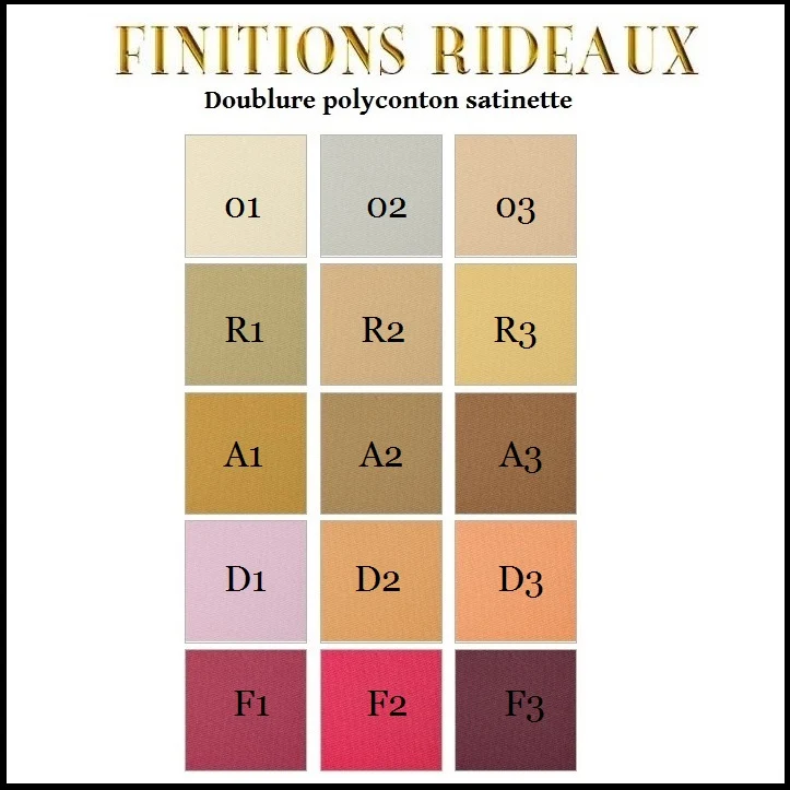Rideauvoile comment choisir Finition tissu doublure rideau doublé couture sur mesure