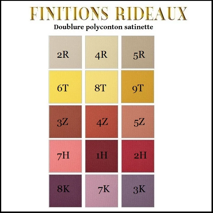 Rideauvoile comment choisir Finition tissu doublure rideau doublé couture sur mesure