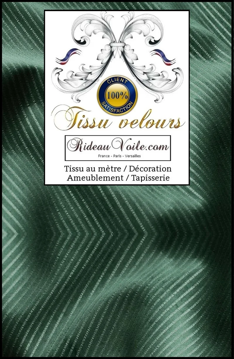 Rideauvoile boutique luxe Paris Versailles tissu velours mètre ameublement tapisserie