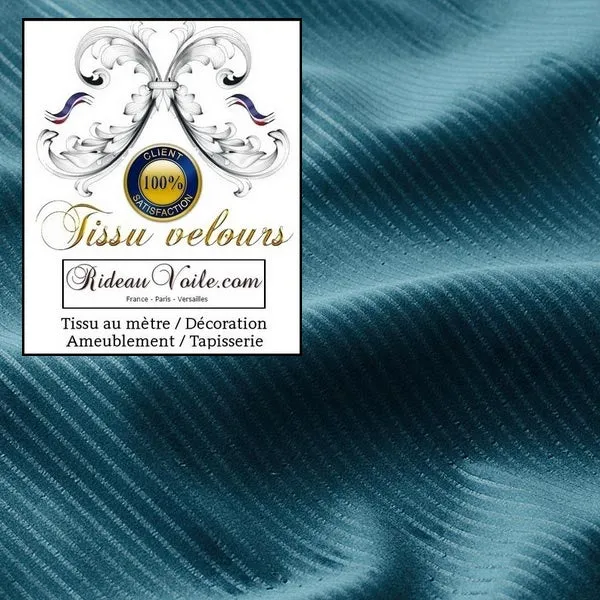 Rideauvoile spécialiste tissu velours côtelé mètre ameublement rideau tapisserie