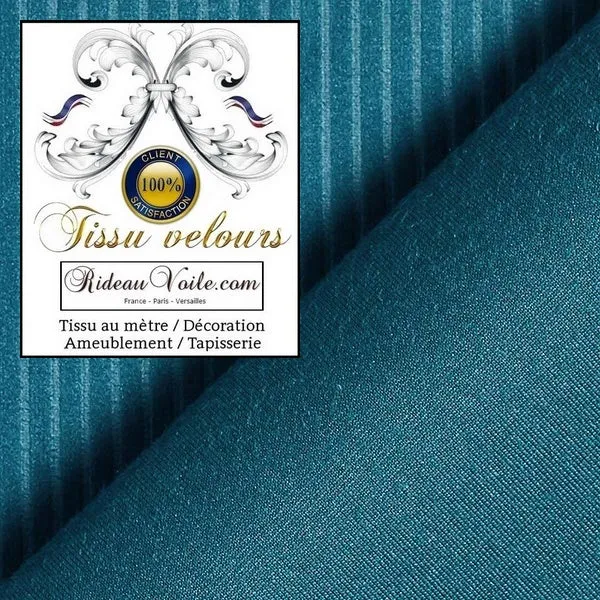 Rideauvoile spécialiste tissu velours côtelé mètre ameublement rideau tapisserie