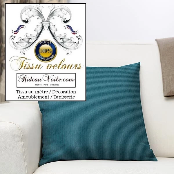 Rideauvoile spécialiste tissu velours côtelé mètre ameublement rideau tapisserie