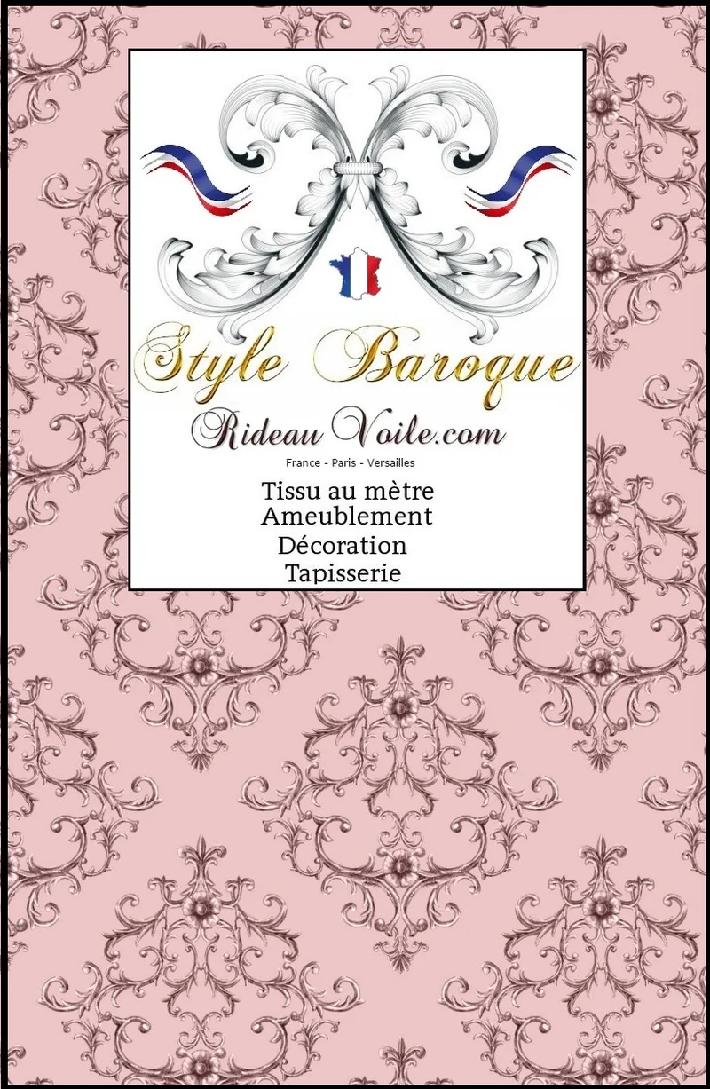 Rideauvoile ornement Baroque décoration Rideau tissu ameublement mètre voilage