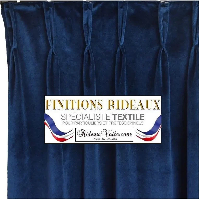 Rideauvoile comment choisir Finition ruflette rideau plis doubles flamand sur mesure