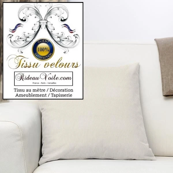 Rideauvoile boutique Tissu velours côtelé mètre ameublement rideau store coussin