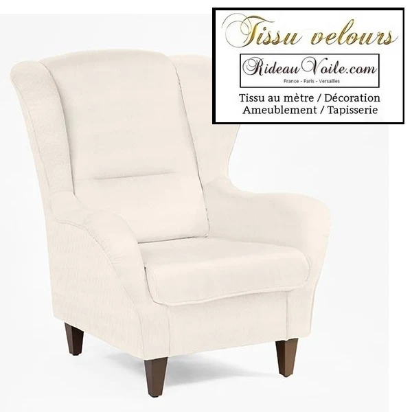 Rideauvoile boutique Tissu velours côtelé mètre ameublement rideau store coussin