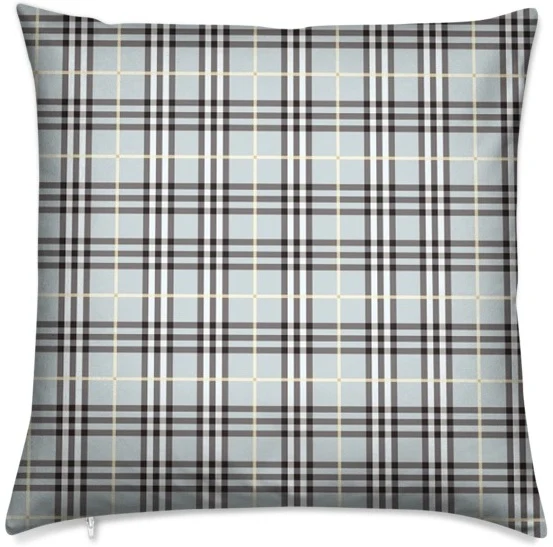 Tissu ameublement motif carreaux déco Tartan bleu mètre rideau voilage plaid