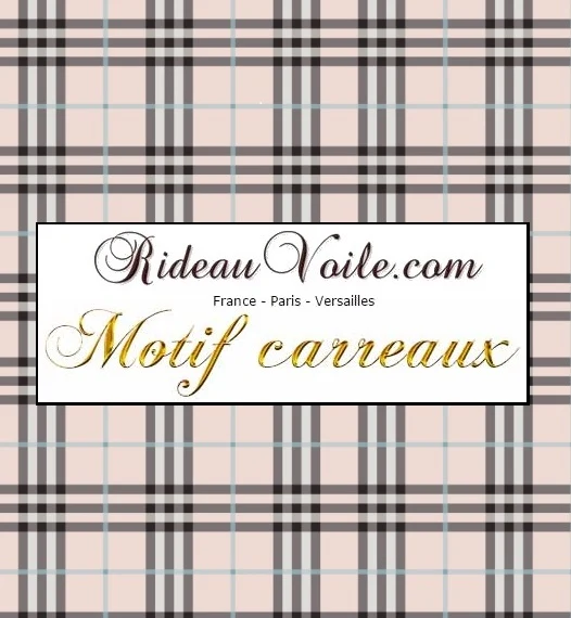 Rideauvoile.com tissu ameublement motif carreaux Tartan mètre rideau voilage lainage