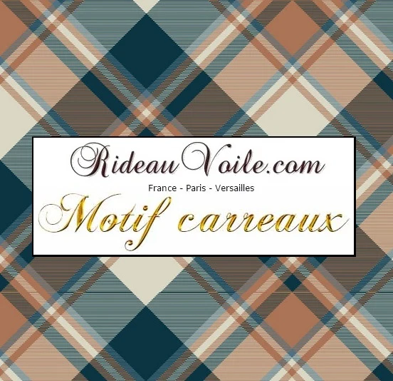 Rideauvoile tissu ameublement motif imprimé carreaux tartan mètre rideau lainage