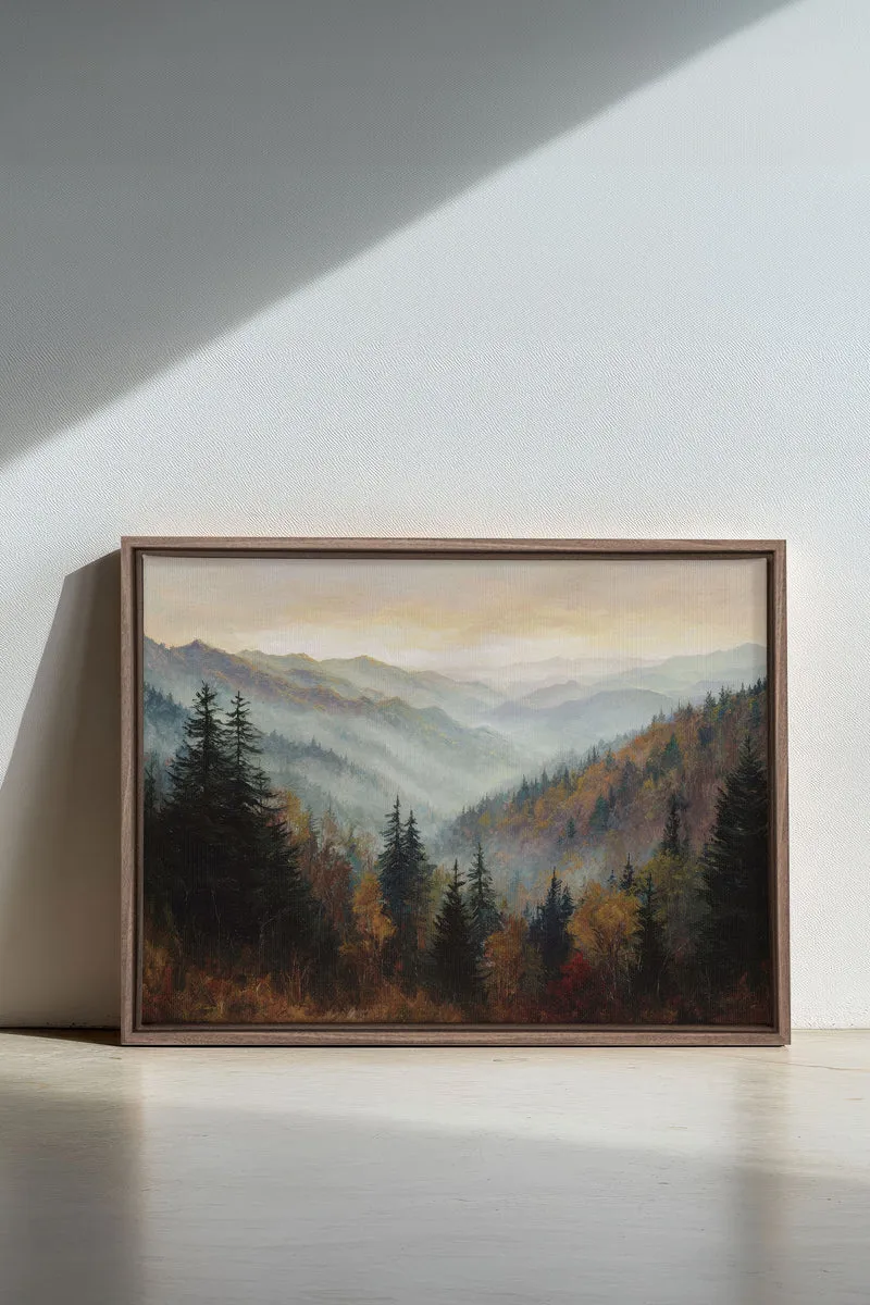 MOUNTAIN MORNING II, Œuvre sur toile étirée