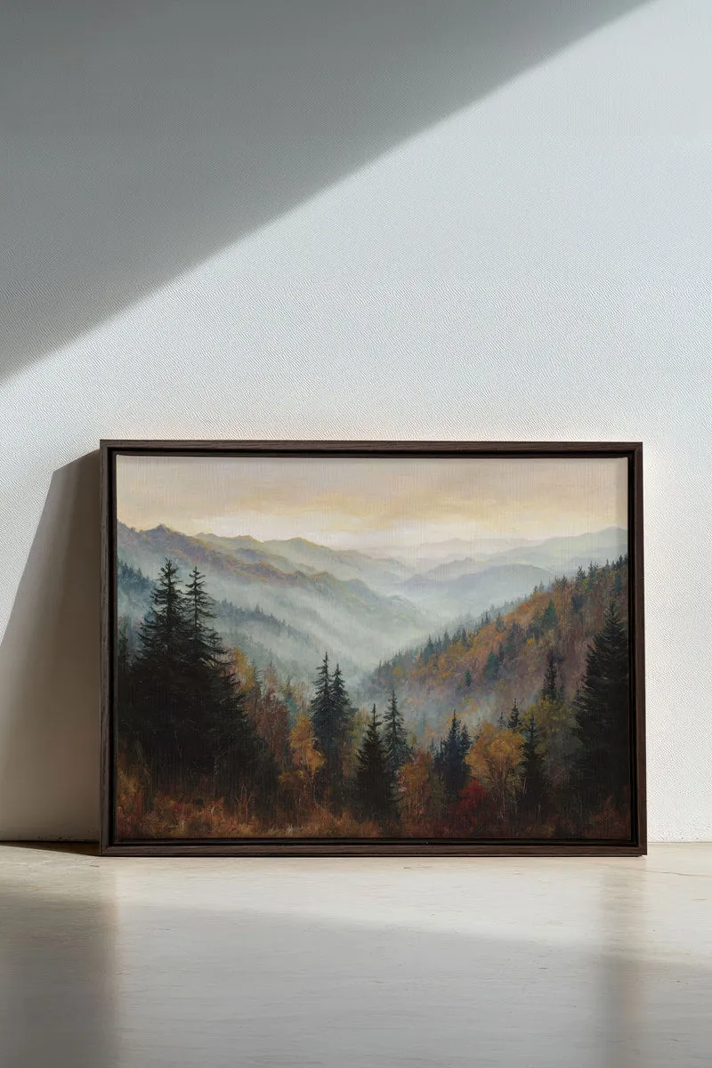 MOUNTAIN MORNING II, Œuvre sur toile étirée
