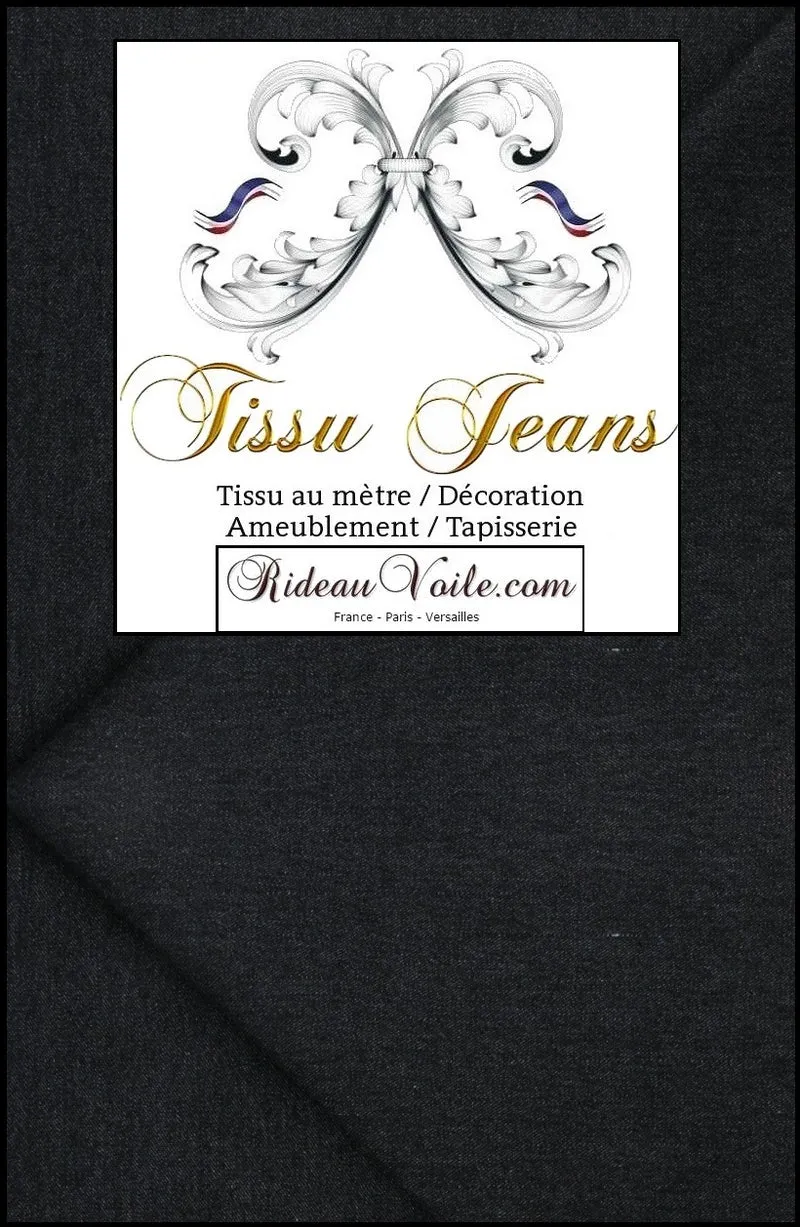 Boutique Tissu jean au mètre Tissu d'habillement d'ameublement rideau tenture