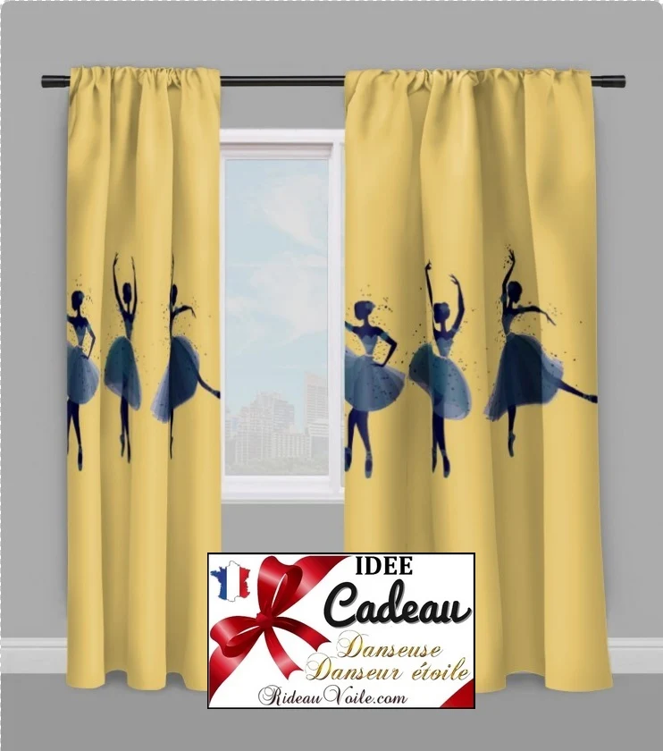 Tissu ameublement mètre Motif danseuse étoile ballerine French fabrics child room