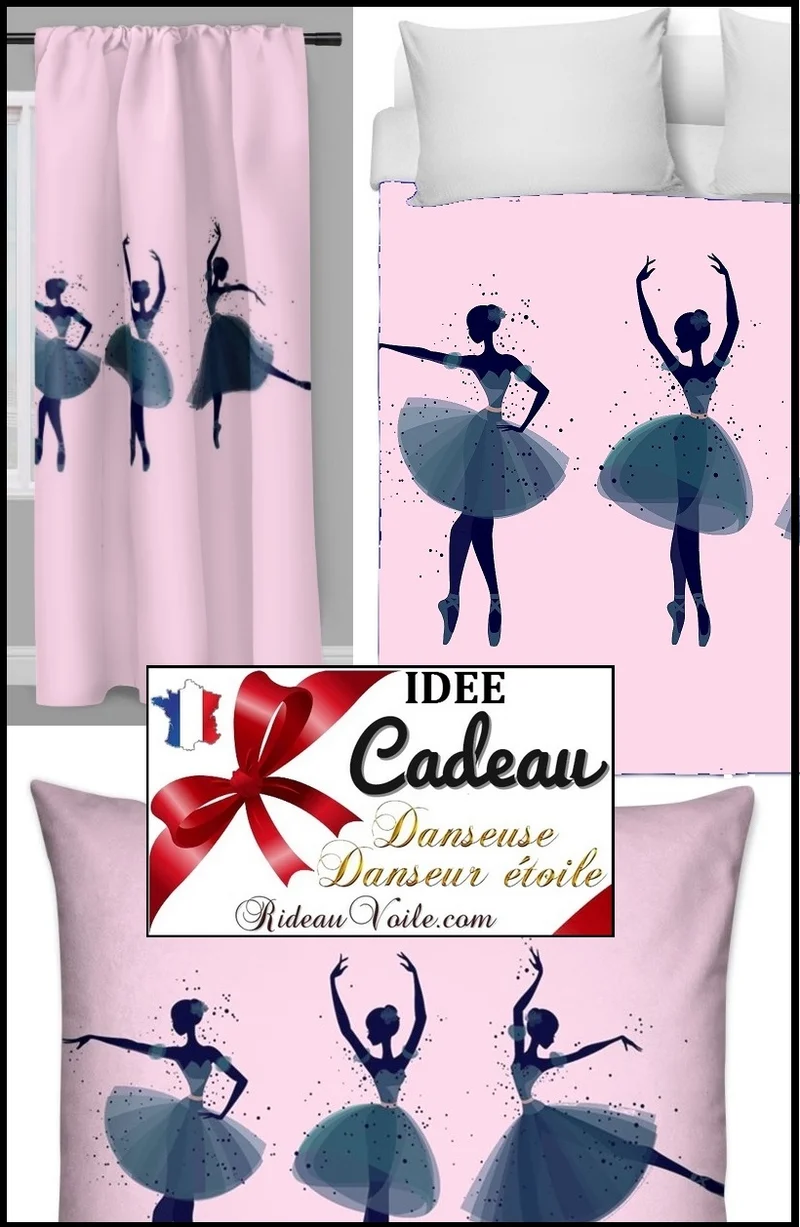 Tissu ameublement mètre Motif danseuse étoile ballerine French fabrics child room