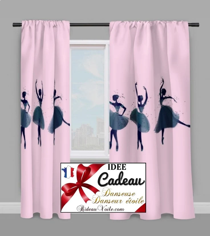 Tissu ameublement mètre Motif danseuse étoile ballerine French fabrics child room