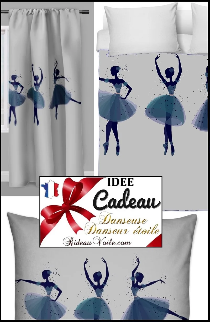 Tissu ameublement mètre Motif danseuse étoile ballerine French fabrics child room