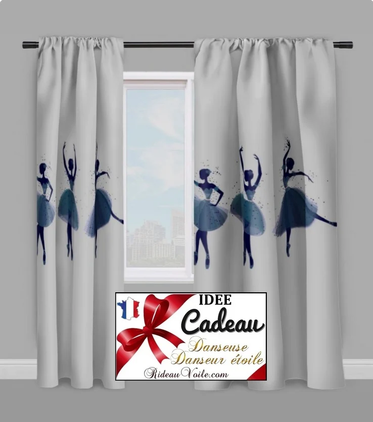 Tissu ameublement mètre Motif danseuse étoile ballerine French fabrics child room