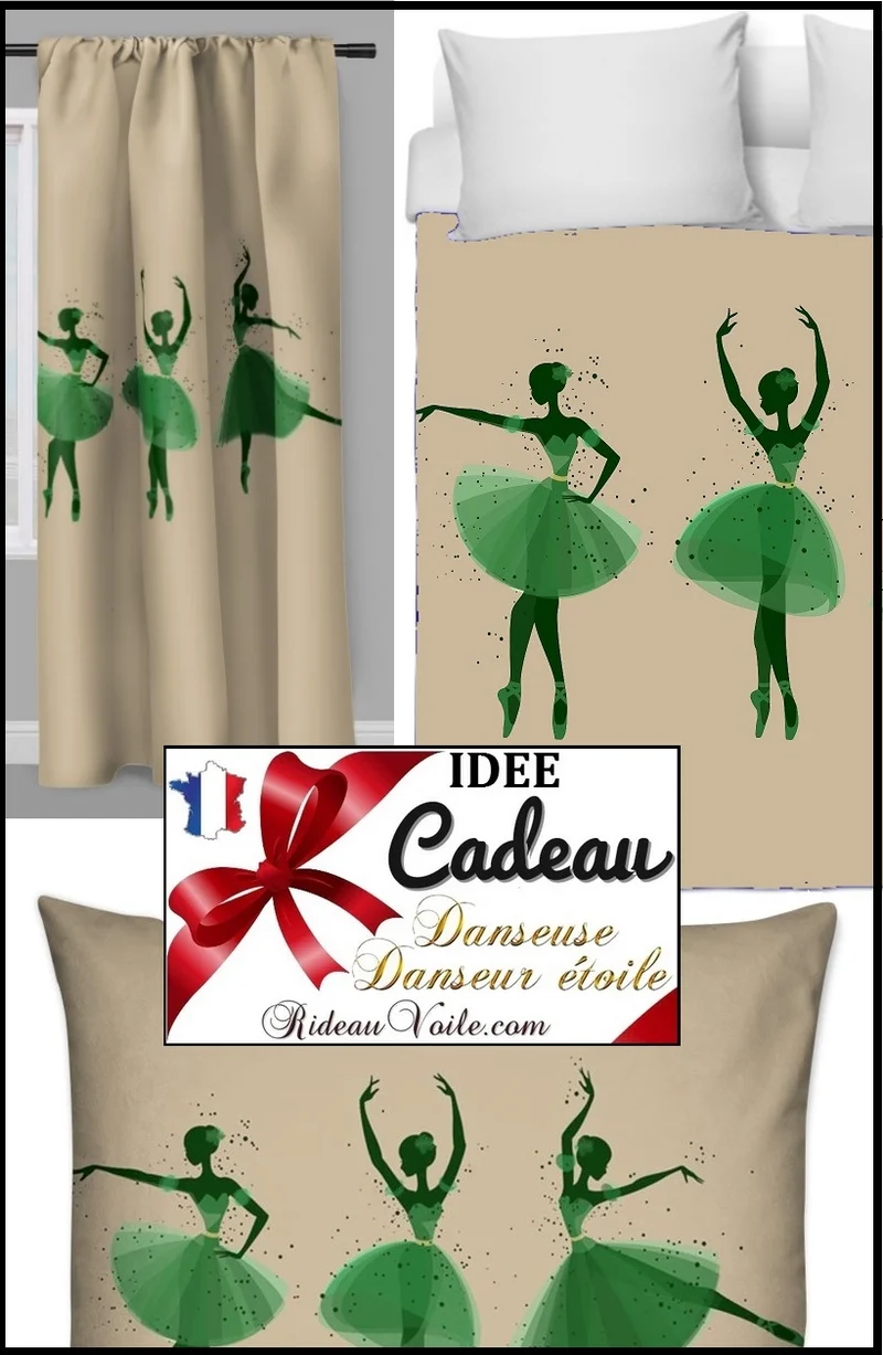 Tissu ameublement mètre Motif danseuse étoile ballerine French fabrics child room