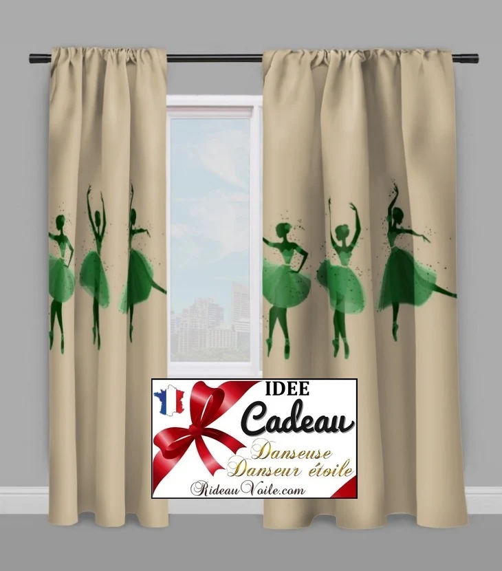Tissu ameublement mètre Motif danseuse étoile ballerine French fabrics child room