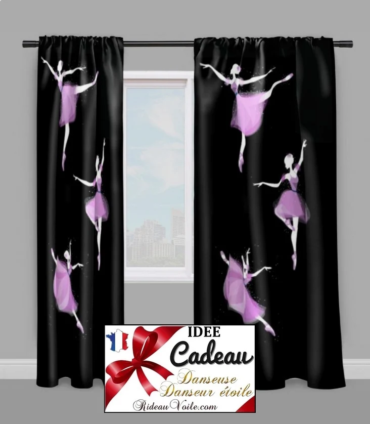 Tissu ameublement mètre Motif danseuse étoile ballerine French fabrics child room