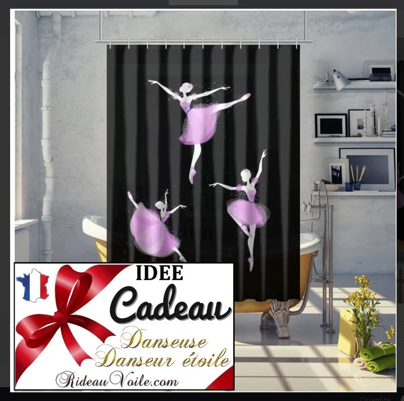Tissu ameublement mètre Motif danseuse étoile ballerine French fabrics child room