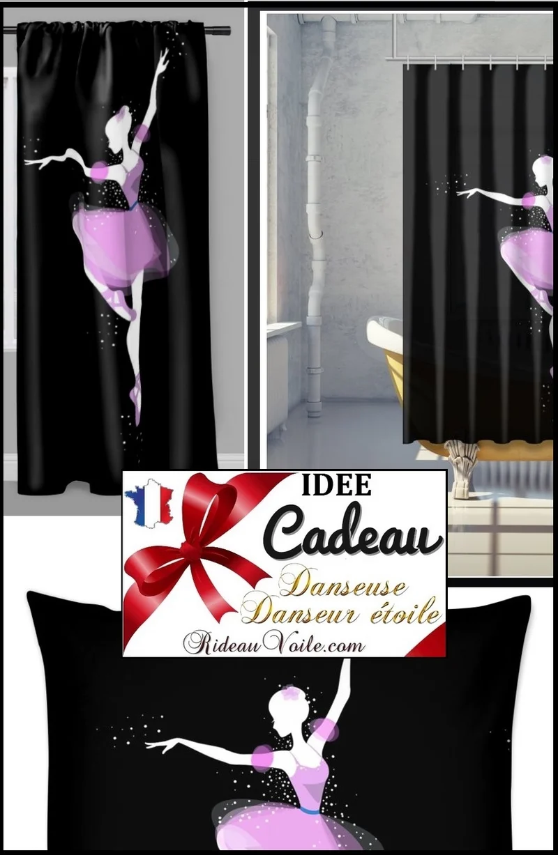 Tissu ameublement mètre Motif danseuse étoile ballerine chambre de luxe enfant