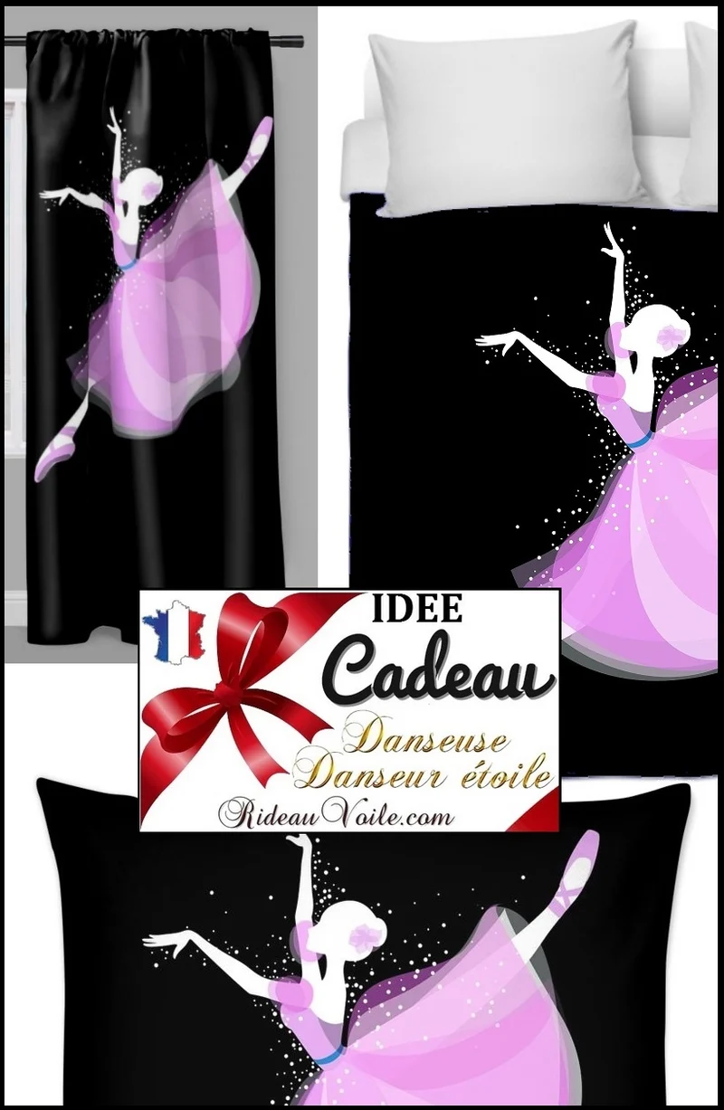 Tissu mètre Motif imprimé danseuse étoile ballerine Déco chambre de luxe enfant