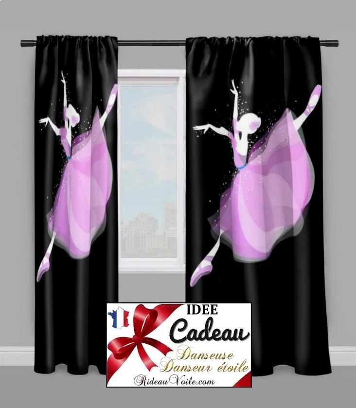 Tissu mètre Motif imprimé danseuse étoile ballerine Déco chambre de luxe enfant