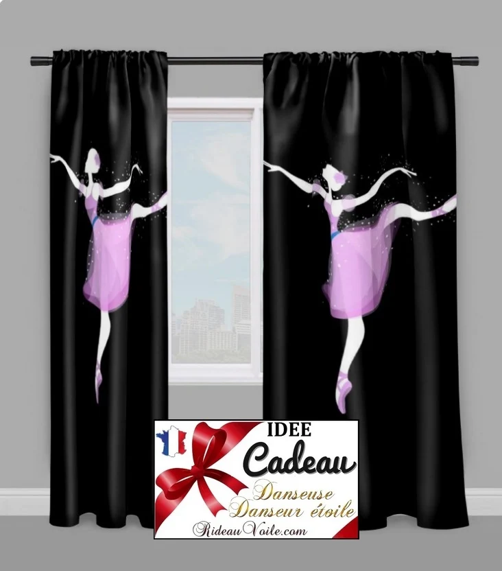Tissu mètre déco motif imprimé Danseuse ballerine Tende balletto ballerino tessuti