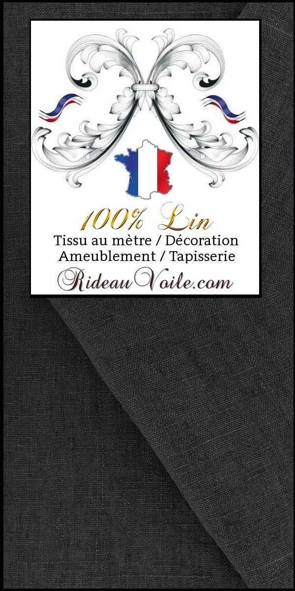 Boutique rideau Toile de Lin lavé tissu ameublement Linnen stof gordijn meubelsto